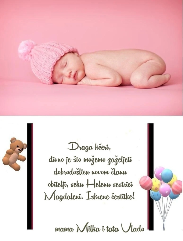 Telegram Rođenja Bebe 5 