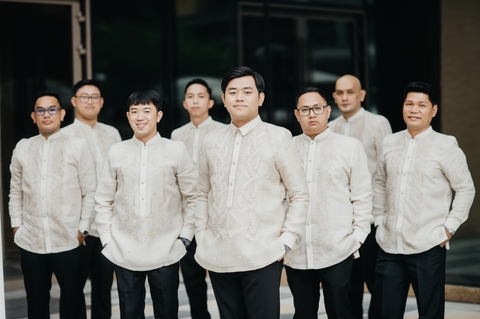 Groom's barong outlet attire