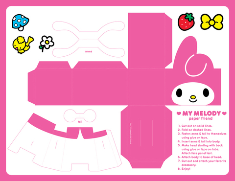 hello kitty candy bags templates