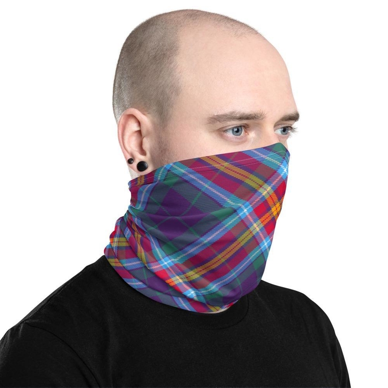 Alba Gu Brath Tartan Unisex Neck Gaiter - Large Sett 2