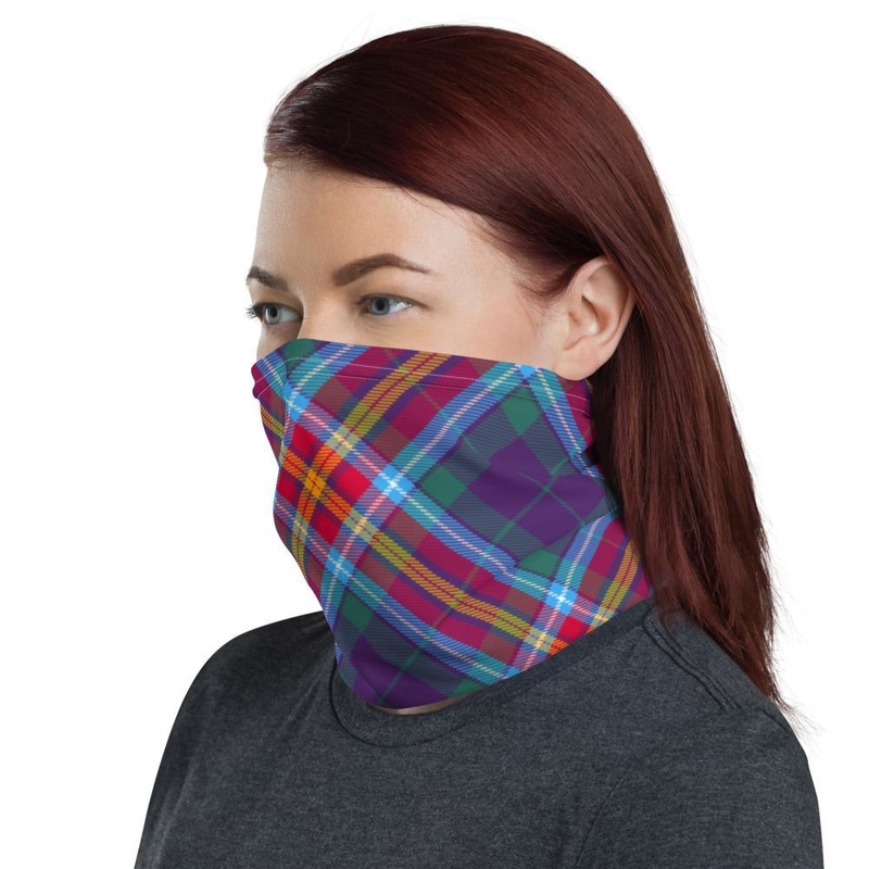 Alba Gu Brath Tartan Unisex Neck Gaiter - Large Sett 6