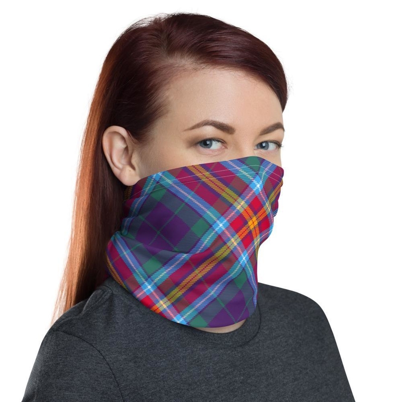 Alba Gu Brath Tartan Unisex Neck Gaiter - Large Sett 5