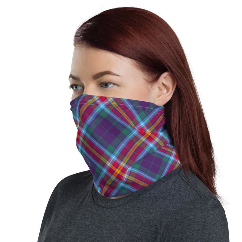 Alba Gu Brath Tartan Unisex Neck Gaiter - Small Sett 6
