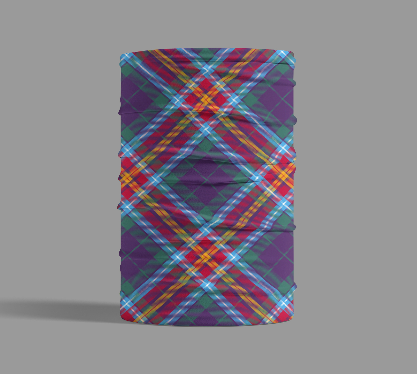 YES Alba Gu Brath Tartan Neck Gaiter Large Sett Pattern