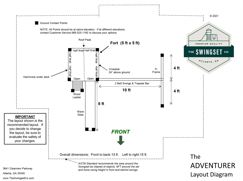 The SwingSet Co. Layout Diagrams