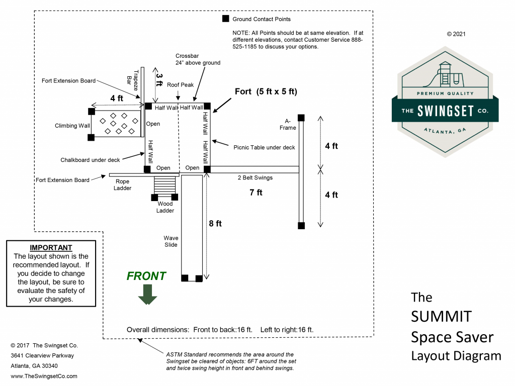 The SwingSet Co. Layout Diagrams
