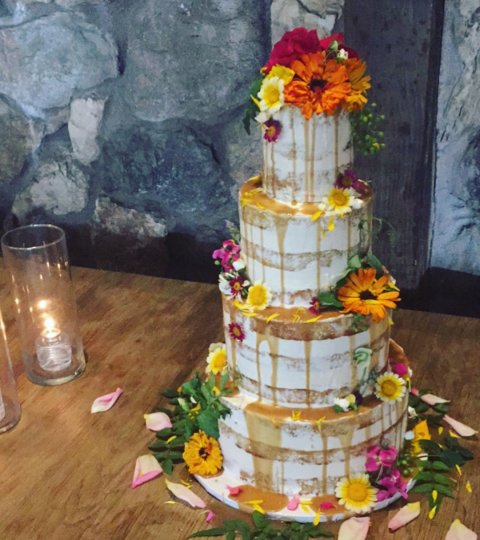 Fans & Flora Gold Leaf Cake  Ferguson Plarre's Bakehouse